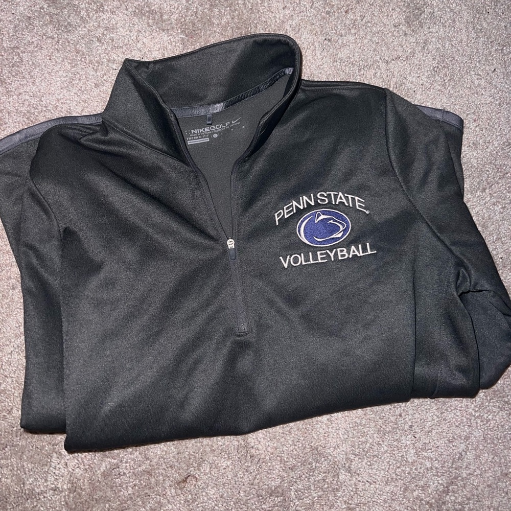 Nike Gray Penn State Volleyball Pull-over with Pockets